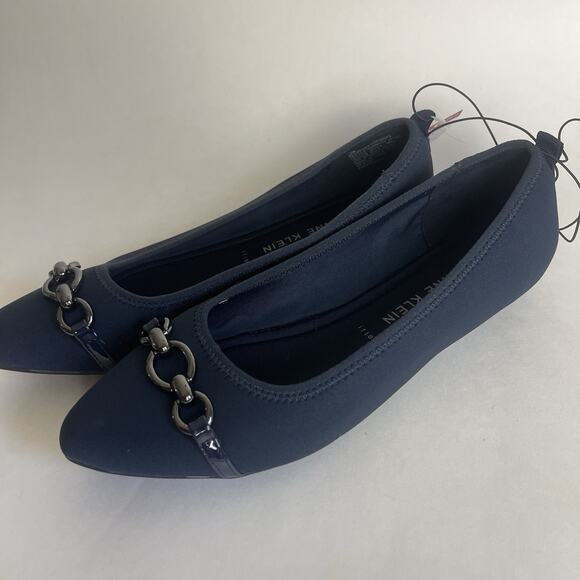 Anne Klein AK Iflex Akodenna Navy Flats Women’s Doll Shoes Size 10M Navy Blue - Picture 2 of 15
